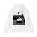 Porsche 356 Black White Parking Lot Street Hoodie