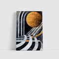 Art Deco Gold Sun Black Geometric Abstract