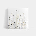 Black Gold Dots Lines Abstract Minimalist Art