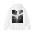 Looking Up Between Gray City Buildings Hoodie