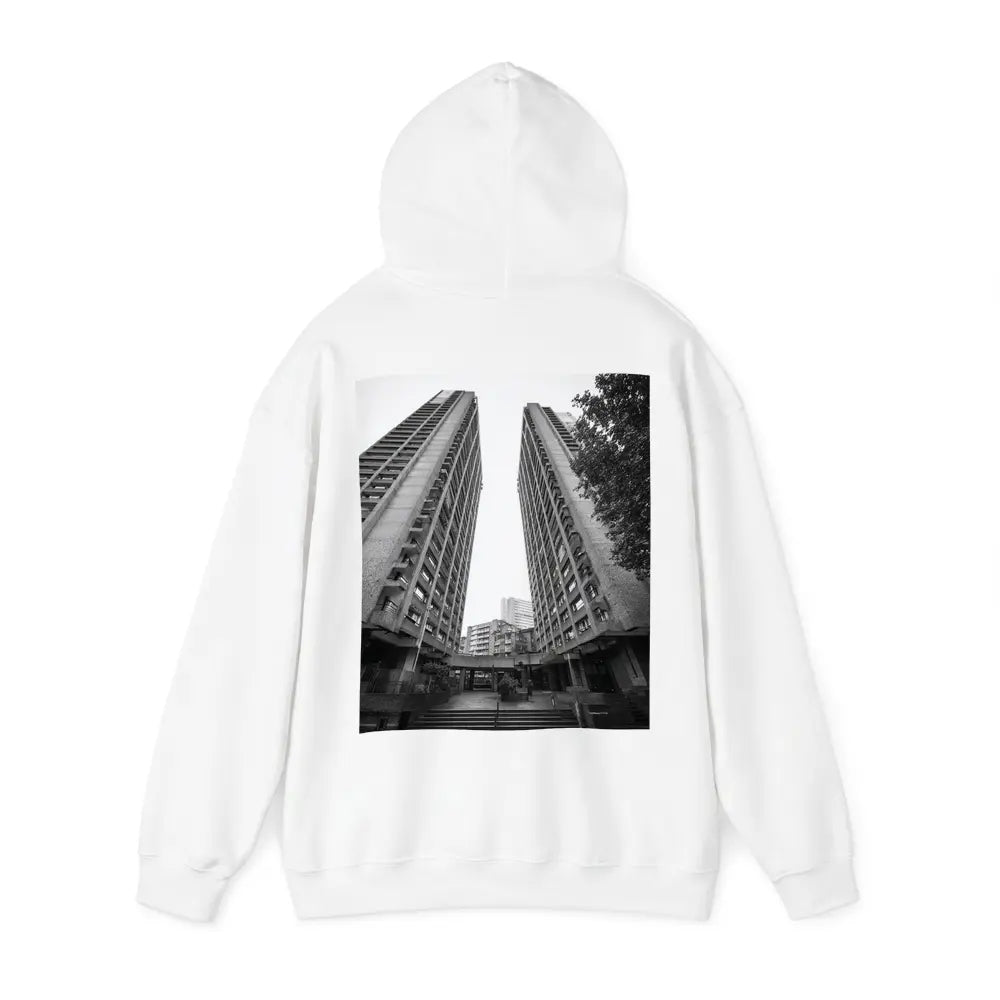 Brutalist Tower Blocks Black White Architecture Hoodie